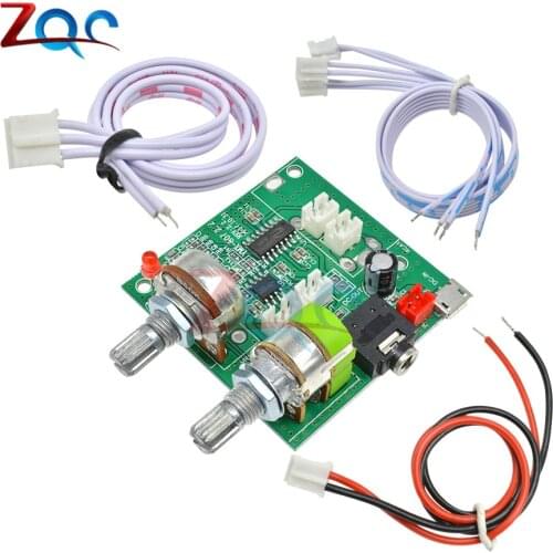 DC 5V 20W 2.1 Dual Channel 3D Surround Digital Stereo Class D Amplifier AMP Board Module For Arduino With Wires