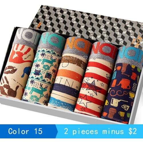 Hot Underwear Men Cotton Boxer Homme Brand Underpants Male Panties Breathbale Shorts U Convex Pouch Plus Size L-3XL