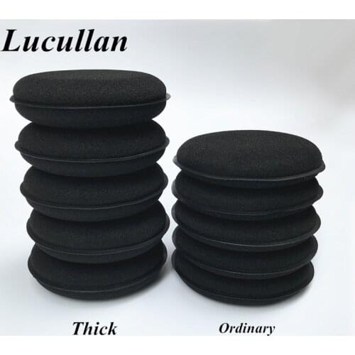 Lucullan 5 Pack Ultra Thick 30mm High Density Foam Sponge Auto Detailing Applicator Pad Best For Waxing and Polishing