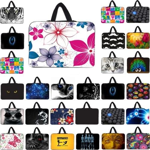 Computer Neoprene Bag 10 12 13 14 15" 17" Inch Notbook Laptop Handle Case For Lenovo Acer Aspire One HP Macbook Chromebook Funda