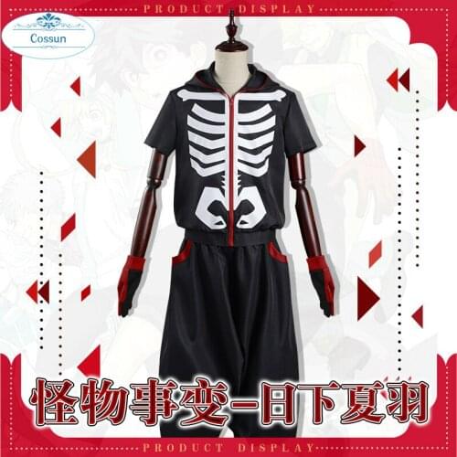 Amine Kemono Jihen Kabane Kusaka Cosplay Costume Daily Set Pants+Top+Gloves Uniform Halloween Carnival For Women Men 2020 New