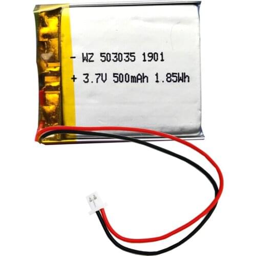 Lithium battery 503035-500mah Bluetooth headset point reading pen audio LED3.7v polymer lithium battery