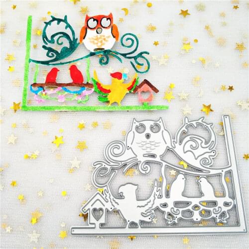 Bird Lace Metal Carbon Steel Cutting Die Stencil For Embossing Paper Cards Cutting Mould Puzzle Metal Handicrafts