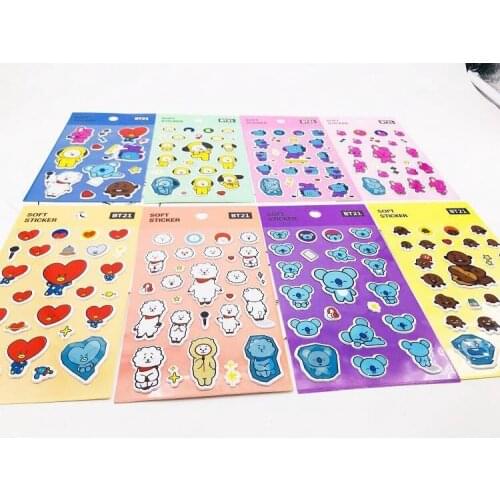 Cute 3D Stickers for Kids Toddlers Kawaii 3D Puffy Bulk Sticker Cartoon Education Classic Toy Children Boys Girl stationery Gift