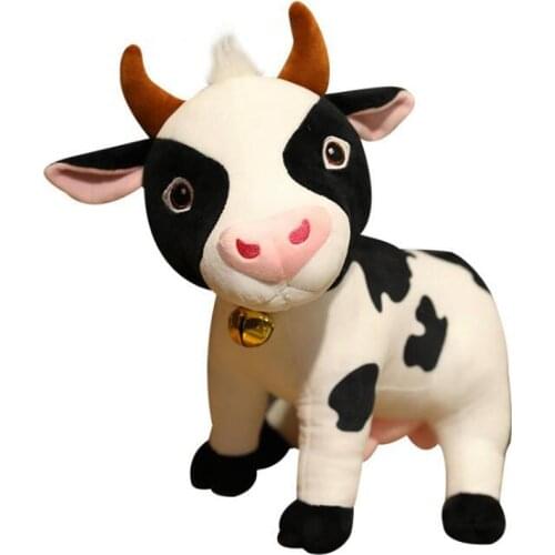 Cartoon simulation cow doll children plush toy cute cow kids stuffed toy birthday gift