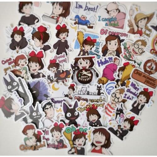 40pcs Anime Characters Cartoon Album Scrapbook Waterproof Decoration Sticker DIY Handmade Gift Scrapbook Sticker