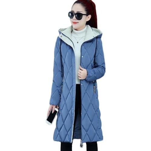 New Winter Warm Cotton coat women Korean loose long Thick Down cotton Jacket Plus size Removable hood Casual Parka Outerwear 3XL