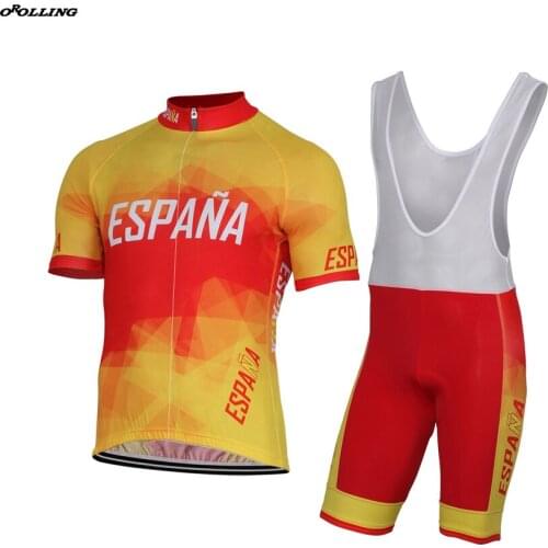 New Colors CLASSICAL Spain Pro Team Cycling Set Customized Road Mountain Race OROLLING
