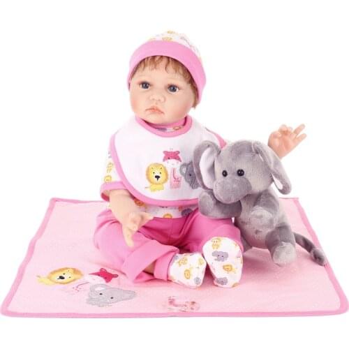 NPKCOLLECTION 55cm Silicone Reborn Baby Doll kids Playmate Gift Baby Girl Alive Soft Toys For Bouquets Bebe Dolls Reborn