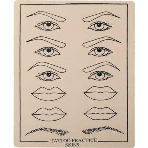 OCOOCOO Permanent Makeup Practice Skin Silicone Eyebrow & lip Tattoo Practice Skins Stencil Tattoo Microblading Accessories