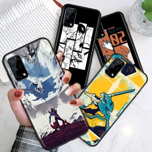 Anime girl mech For Realme V15 X50 X7 X3 superzoom X2 C17 C11 C3 7i 7 6i 6S 6 5 Narzo 20 5G Pro Soft Phone Case