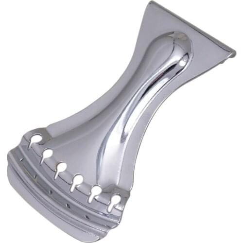 Durable Tailpiece Zinc Alloy Tailpiece for 6 Strings Dobro Resonator Guitar Chrome,Silver