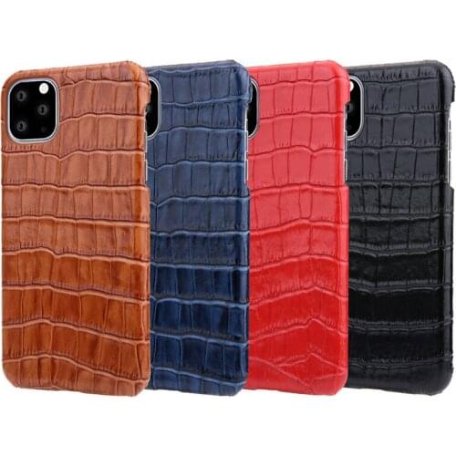 Leather 11 Pro Max Case For iPhone 11 Case Luxury Cowhide 11 Pro Cover Shockproof Crocodile 11 Coque For iPhone 11 Pro Max Funda