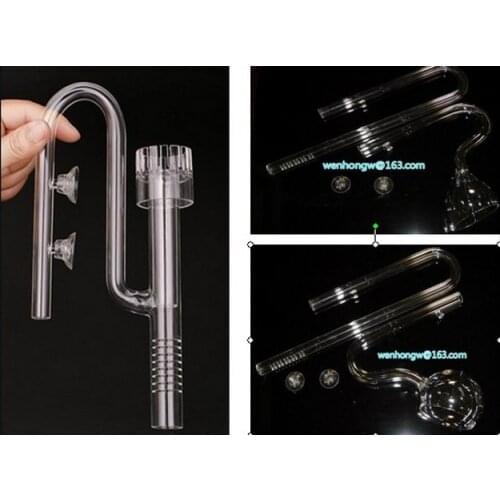 Aquarium ADA style 13/17mm Glass Lily Pipe Inflow Outflow Fish Tank canister filter Water plant inlet outlet hose tube skimmer