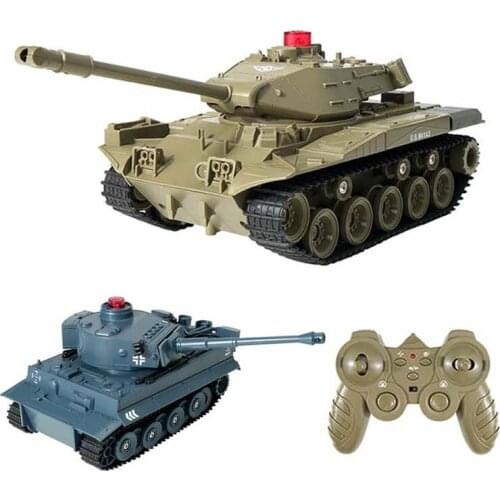 RC tank with music charger battle launch cross-country tracked 2.4G remote control vehicle Hobby boy toys for kids children XMAS
