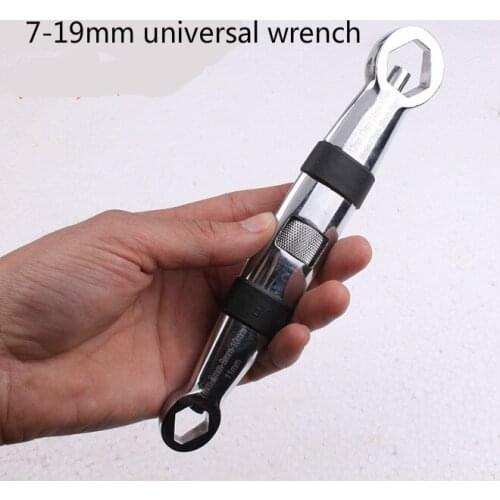 7-19mm universal wrench Metric Multi Multifunctional Combination Adjustable Spanner Manual Hardware Tools