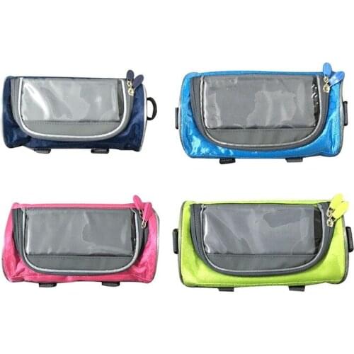 5 Colors Cycling Bicycle Front Frame Pannier Tube Bag Waterproof Mobile Phone Pouch Holder Mountain Bike Mtb Bags