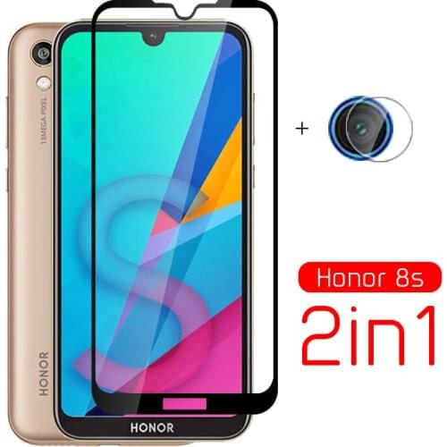 2in1 camera lens glass for huawei honor 8s tempered glass on huwei huaweii honer 8 s 8s s8 safe glass film kse-lx9 honor8s 5.71