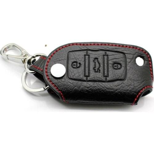 1pc for Citroen C-QUATRE/C4 2009-2015 Key case first layer Genuine leather Smart cover decorate