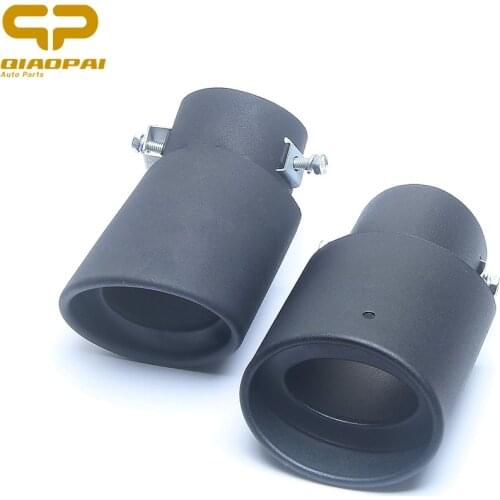 1PC Modified Exhaust Tail Muffler Rear Muffler Tip Pipe Stainless Steel Exhaust Tail Black Car Exhaust Muffler For Mitsubishi