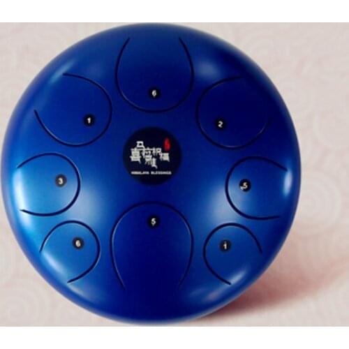 10 inch steel tongue drum 8 notes with case and rubber mallets Hank drum for Pregnant women children Music instrument Empty Drum