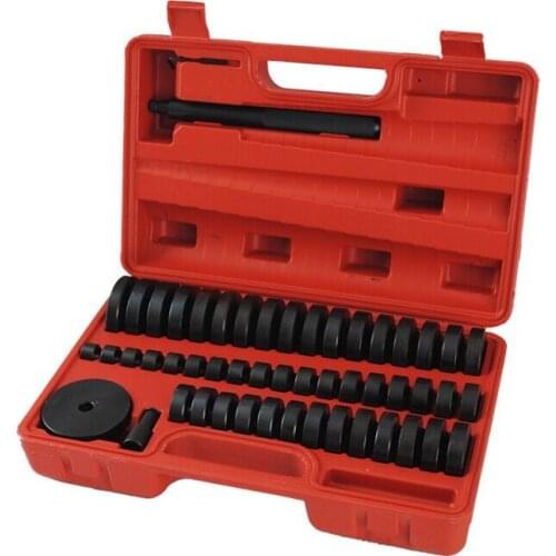 52Pcs Custom Bushing Bearing Seal Driver Push Press Disc Tool Set 18-65mm & 74mm Metric Discs