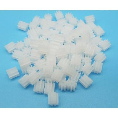 8 Teeth 0.5M Pinion Gears 80.8A 81A 81.5A 082A Toy Spare Parts Model DIY Gears Hole 0.8mm-2mm 100pcs/lot