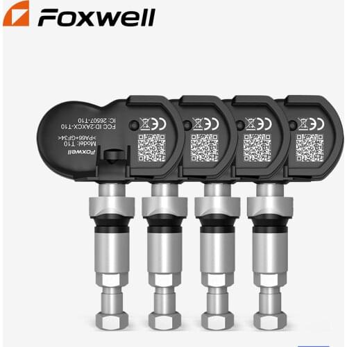Foxwell T10 Universal TPMS Sensor 2 in 1 433MHz 315MHZ Tire Pressure Monitor Tester Programming Activated Work with T1000
