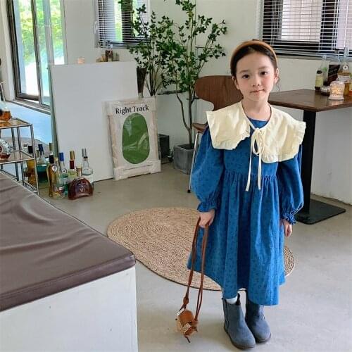 Girl Dress Kids Baby Gown 2021 Beauty Winter Autumn Plus Thicken Outwear School Toddler Long sleeve Uniform Children Clothing