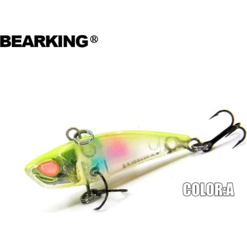 Perfect Bearking fishing lures, hard bait, vib(lip less) 40mm 3.8g, sinking,good quality baits,3D eyes,vmc hooks