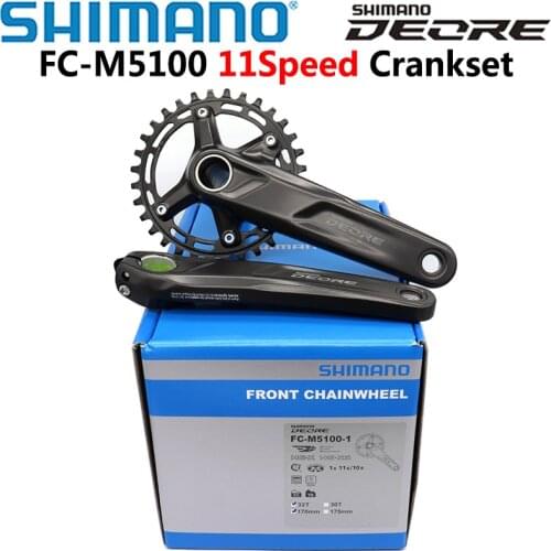 SHIMANO DEORE FC M5100 Crankset 1x11 Speed MTB Mountain Bike Bicycle Crankset 30T 32T 170MM 175MM original package