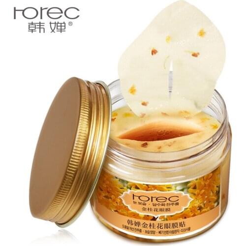 HOREC Gold Osmanthus Flowers Eye Mask Face Care Dark Circle Eye Bag Anti Aging Wrinkle Lift Moisturizing Whitening Skin Care
