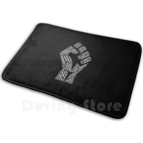 Civil Rights Black Power Fist Justice Design Mat Rug Carpet Anti-Slip Floor Mats Bedroom Civil Rights Civil Rights Movement