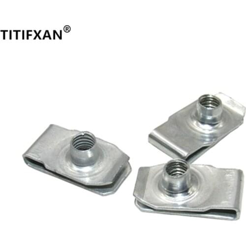 4PCS Car U-type metal screw base clips for Honda 7,8,9 generation Accord Civic Fit Odyssey CITY front license plate fasteners