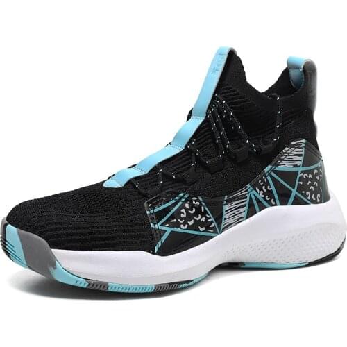Mens Basketball Shoes Gym Training Athletic Basketball Sneakers for Women Breathable Cushioning Non-Slip Wearable Sports Shoes