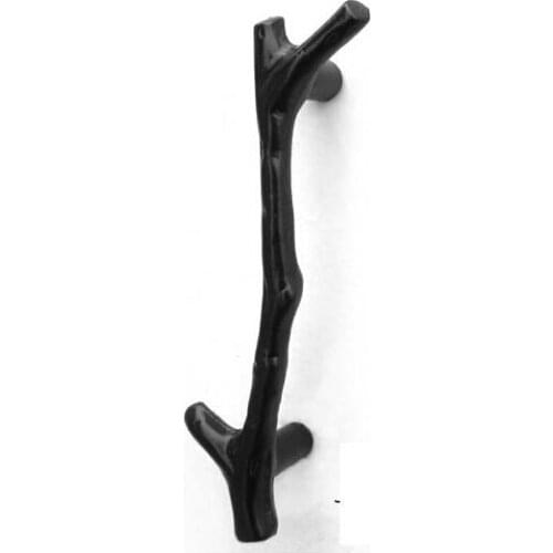 New design Exclusive Zinc alloy black bough Door Drawer Cabinet Furniture Handle (C.C.: 96 mm, Length: 121 mm)