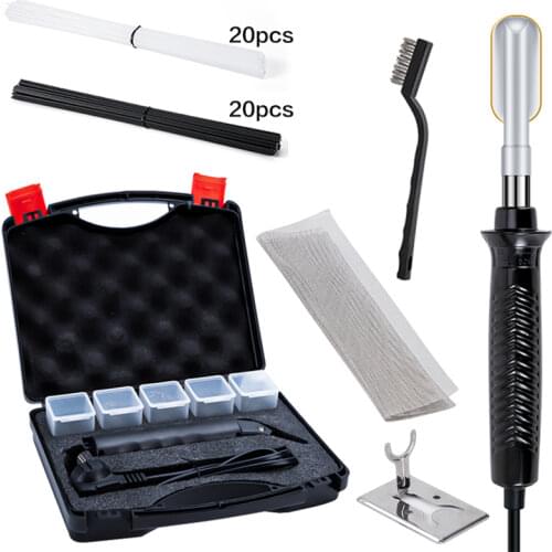 Plastic Welder Hot Stapler Welding Machine Handy Car Bumper Repair Bodywork 5 Types Wave Flat Staples