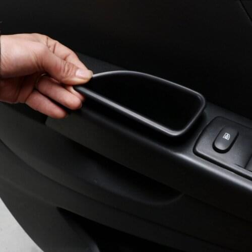 Fit For Renault Captur Kaptur Samsung Qm3 Inner Door Handle Storage Box Bin Holder Container Tray Glove Styling Car Organizer