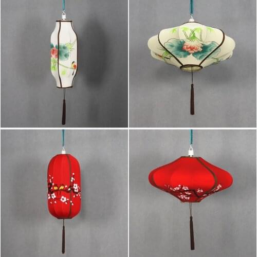 Wedding Chinese Fabric Craft Pendant Lamp Chinese Style Antique Tea Room Hot Pot Restaurant Tea House Restaurant Restaurant