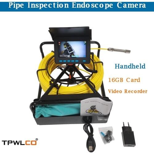 Portable 1000TVL Lens 17mm 4.3'' Digital Monitor Handheld 10m 20m 30m 40m 50m Cable Endoscope Pipe Sewer Inspection Camera