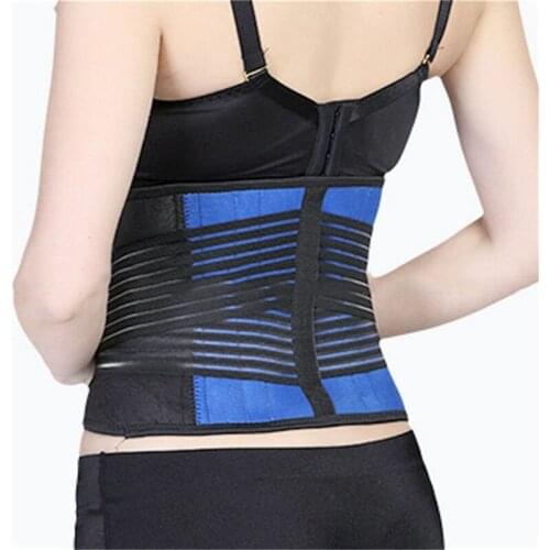 Sports Belt Blue And Black Belts Neoprene Belt Waist Health Care Belt DOUBLE PULL Lumbar Lower Back Support Brace-Many Sizes