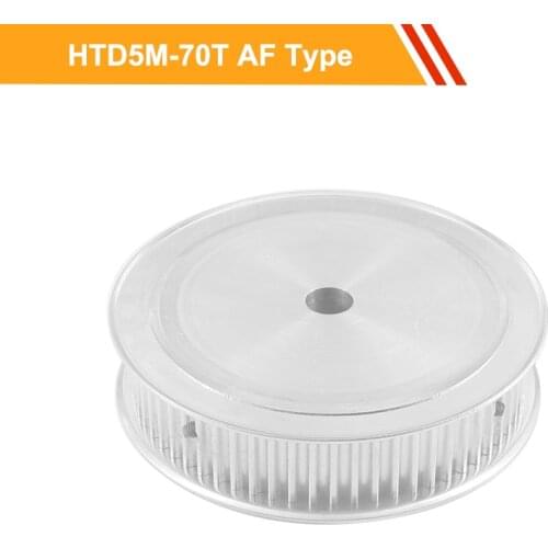 5M 70T Tooth Belt Pulley HTD5M Type Synchronous Pulley Wheel 16mm/21mm Belt Width 10/12/14/19/20mm Bore CNC Belt Pulley