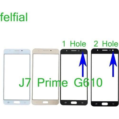 For Samsung Galaxy J7 Prime G610 G610F G610M On7 2016 G6100 Touch Screen Front Panel Glass Lens Outer LCD Glass Replacement