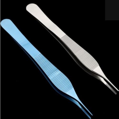 Medical tissue forceps titanium alloy stainless steel Instruments and tools for nasal plastic surgery 12cm Cartilage tweezers