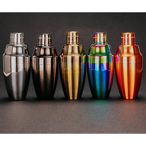 Japanese Style 500ml Stainless Steel 3-Piece Cocktail Shaker Bar Shaker Cobbler Shaker Bar Tools