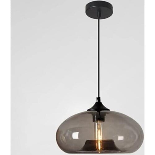 Dining Room Kitchen LED Pendant Lights Modern Nordic Style Diameter 28 CM Glass Electroplated Pendant Lamp Home Decoration