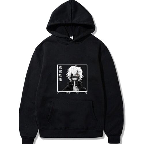 Tokyo Ghoul Anime Element Hoodies Pullovers Tops With Pockets Unisex Clothes