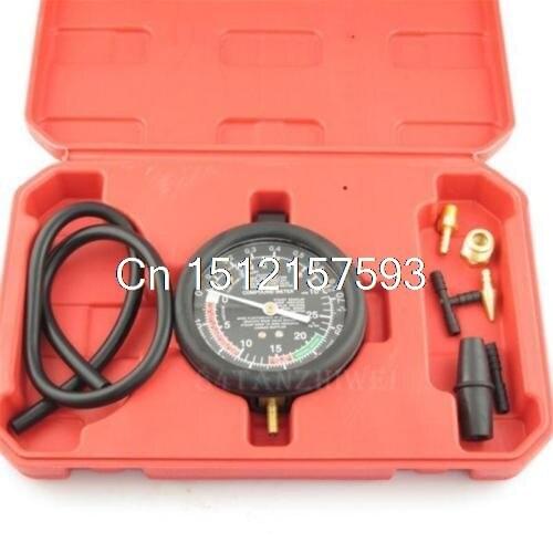 Carburetor Valve Fuel Pump Pressure & Vacuum Tester 3.5" Gauge Test Car Tool