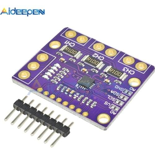 IIC I2C INA3221 Triple-Channel Shunt Current Power Detector Module Power Supply Voltage Monitor Sensor With Pins Replace INA219