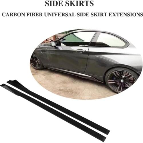 Carbon Fiber Universal Side Skirts for BMW M1 M2 M3 M4 M5 M6 for AUID S3 S4 S5 Car Bumper Lip Apron